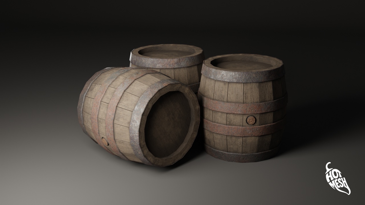 Media 1 for listing OPTIMIZED MEDIEVAL WINE BARREL