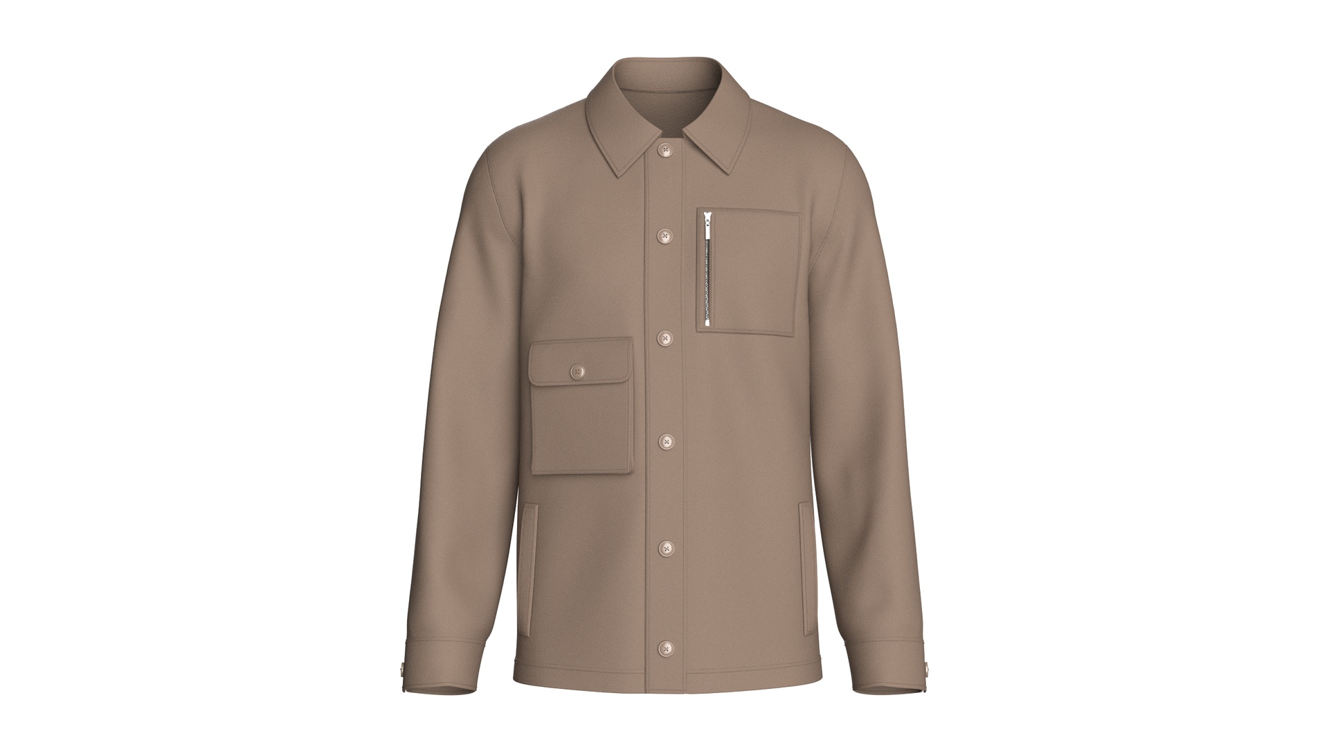 Media 1 for listing Men Utility Jacket With Multi Pockets | High Poly