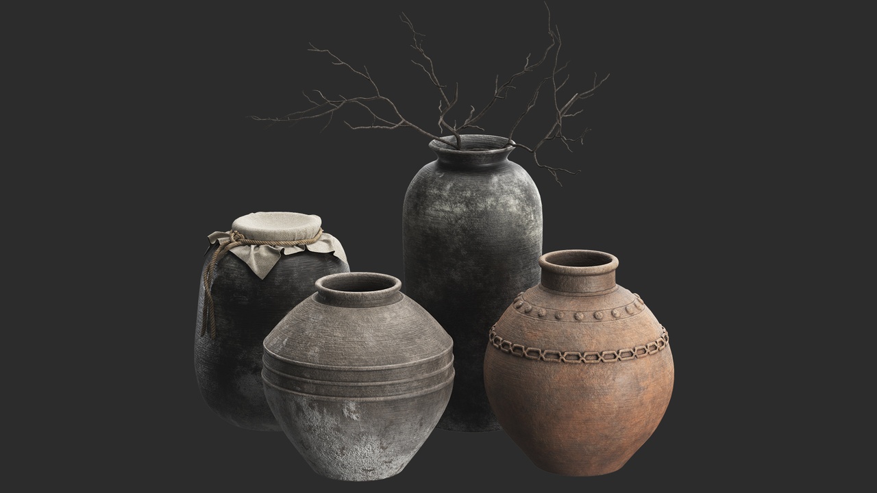 Media 1 for listing Artisan Rustic Vases set