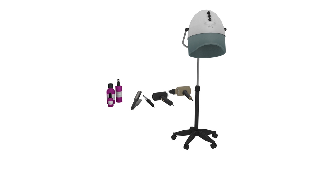 Media 1 for listing Salon Equipment & Hair Styling Props Pac
