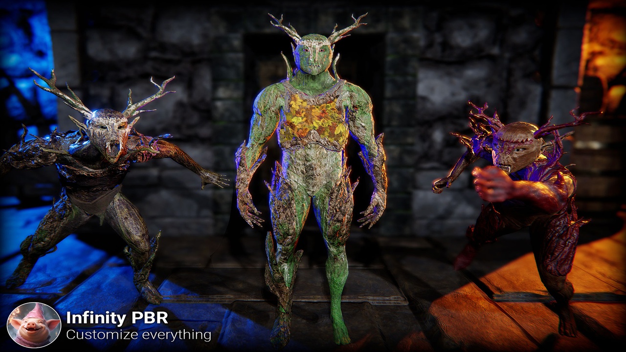 Media 1 for listing Forest Warrior Character - Fantasy RPG