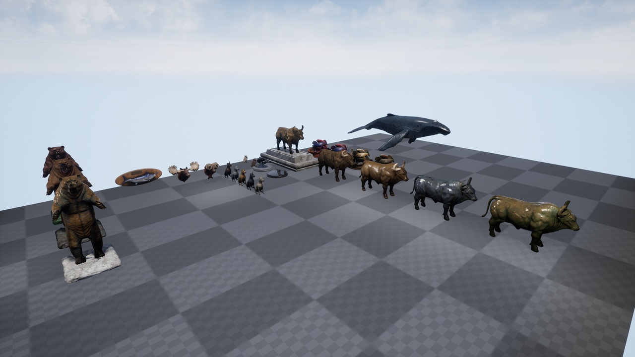 Media 1 for listing Statue Pack Animals Vol1