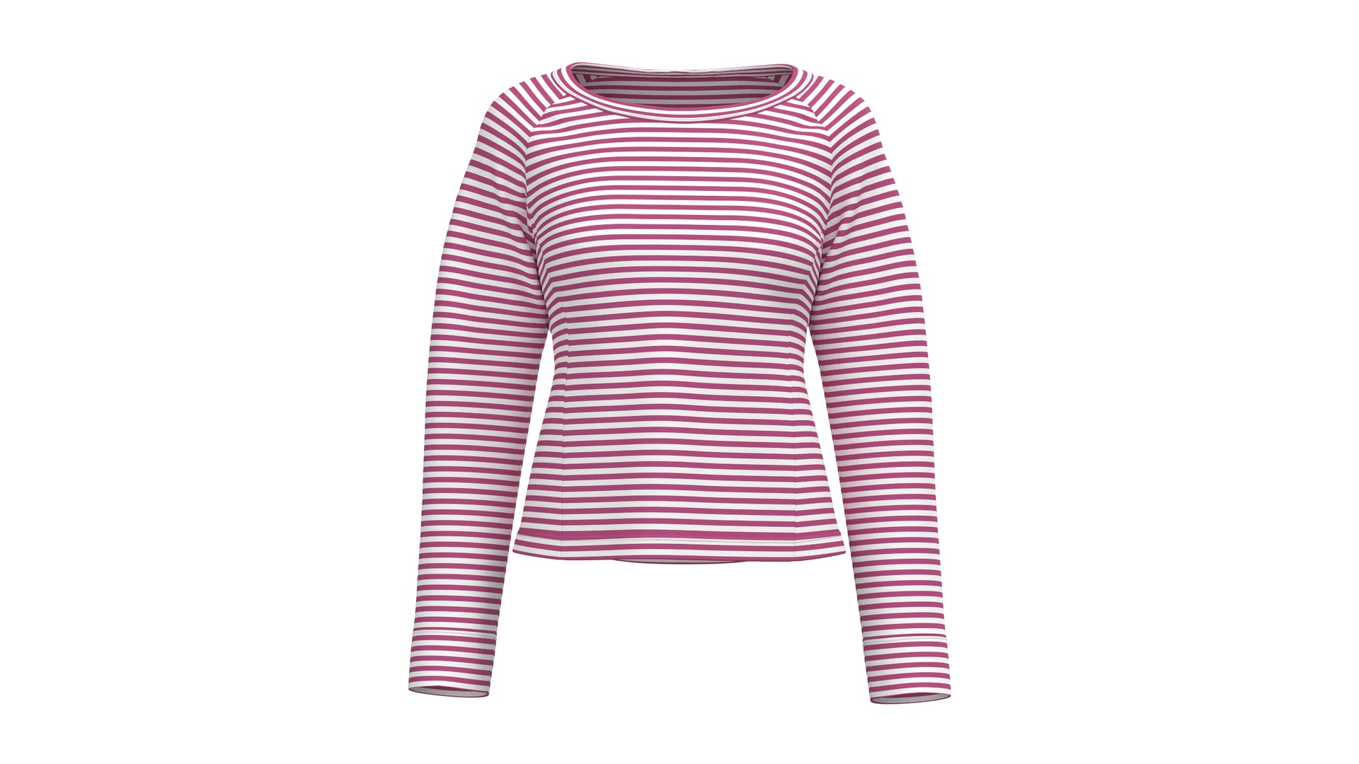 Media 1 for listing Girls Horizontal Striped Crew - Neck Sweatshirt | High Poly