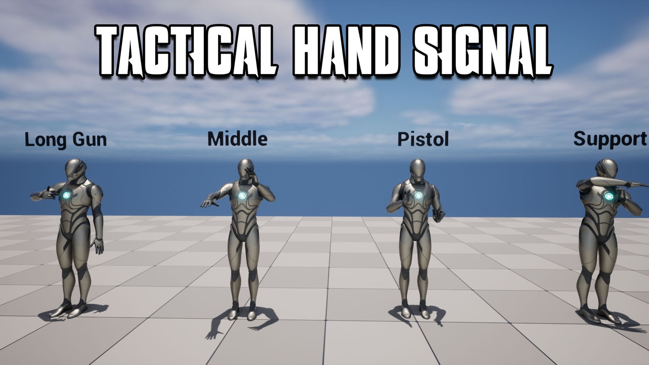 Media 1 for listing Tactical Hand Signal Anim Set