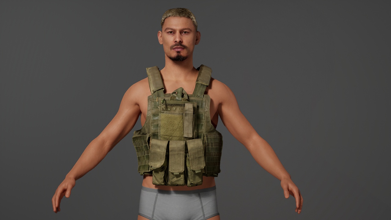 Media 1 for listing Photogrammetry Military Vest - Clothing for MetaHuman
