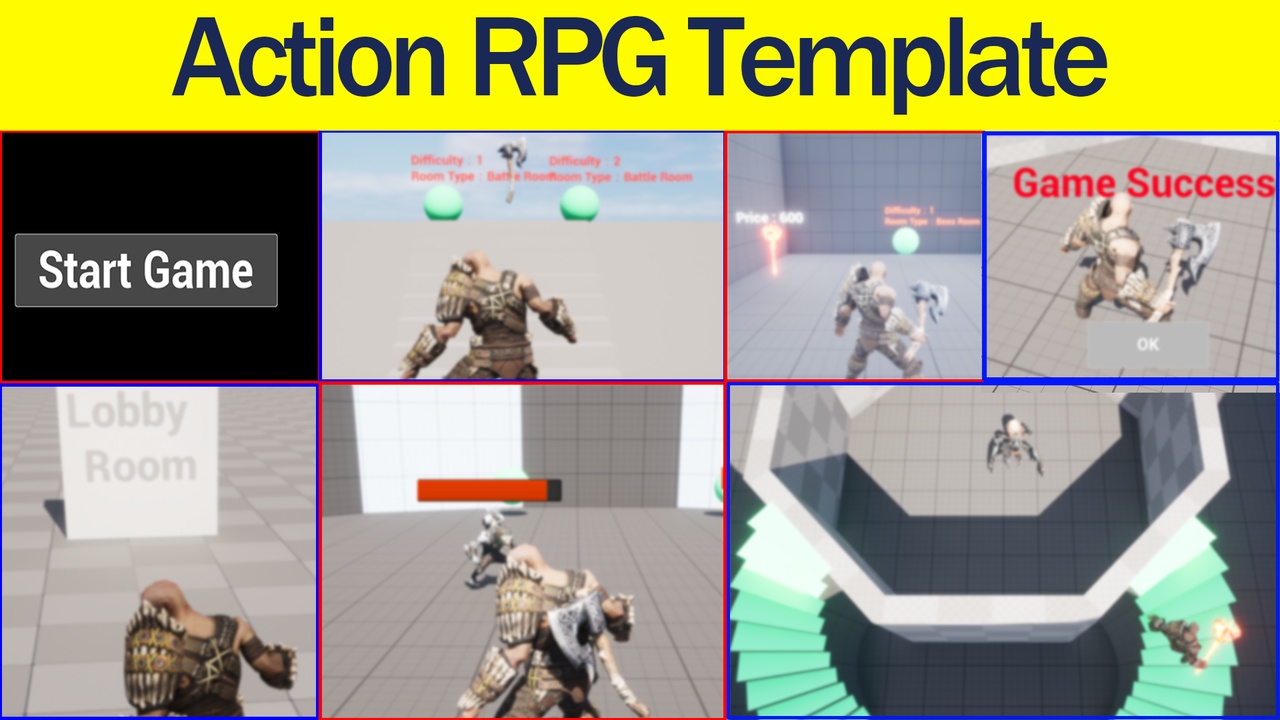 Media 1 for listing Action RPG Template (Level Streaming)