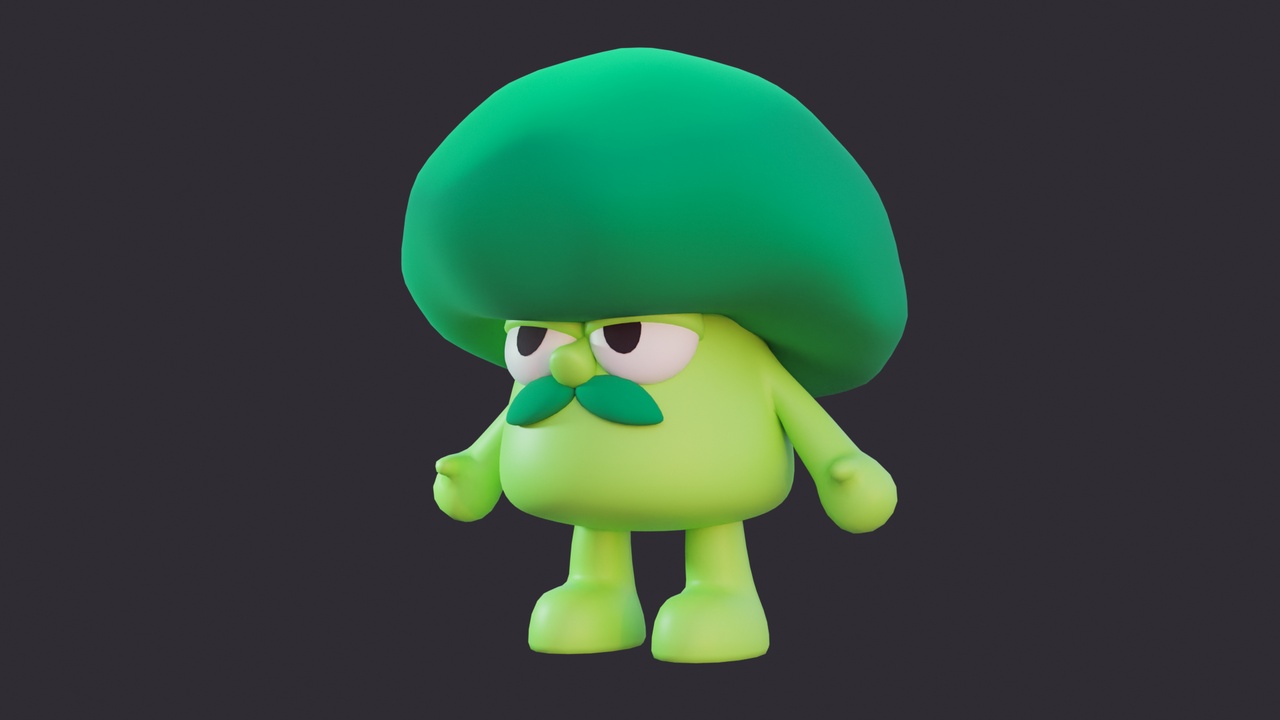 Media 1 for listing Low Poly Green Character