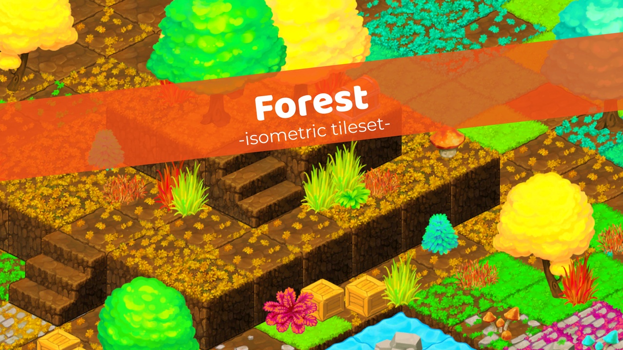 Media 1 for listing Forest - Isometric Block Tileset
