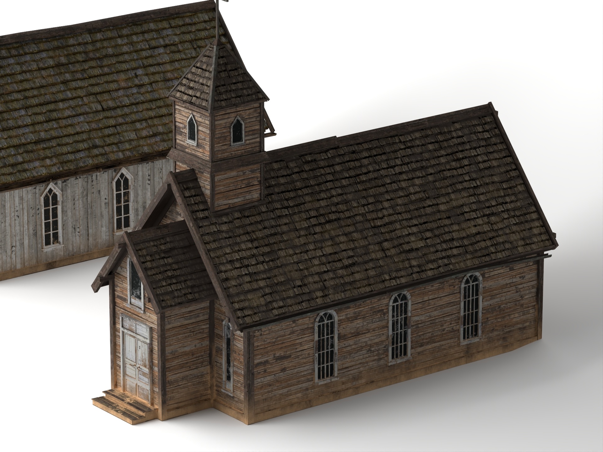 Media 1 for listing Old Western Wooden Church 3D Model Set