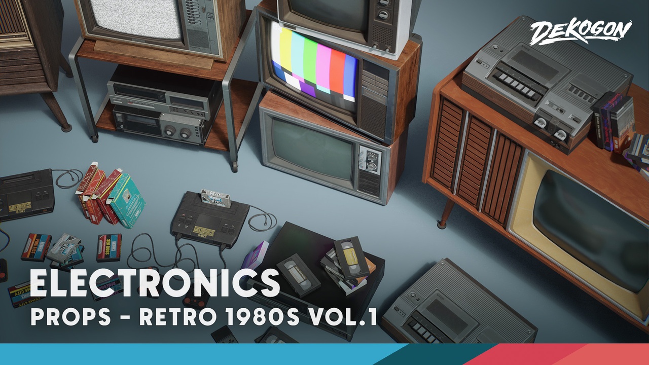 Media 1 for listing Retro 80's VOL.1 - Electronics (Nanite and Low Poly)