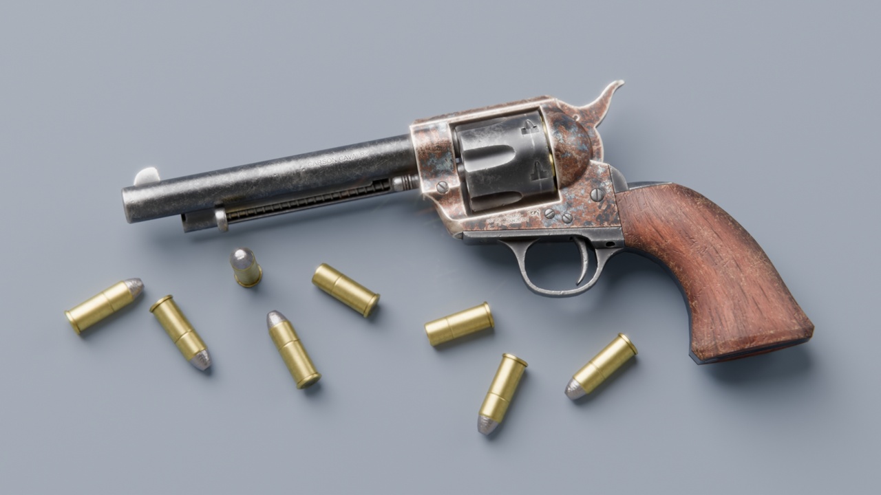Media 1 for listing Single Action Revolver m1873 - Wood