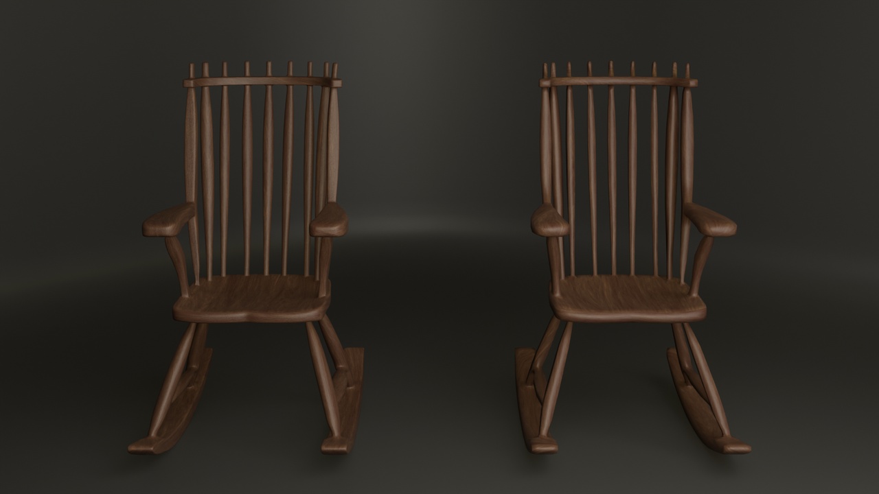 Media 1 for listing Rocking Chair High&Low Poly