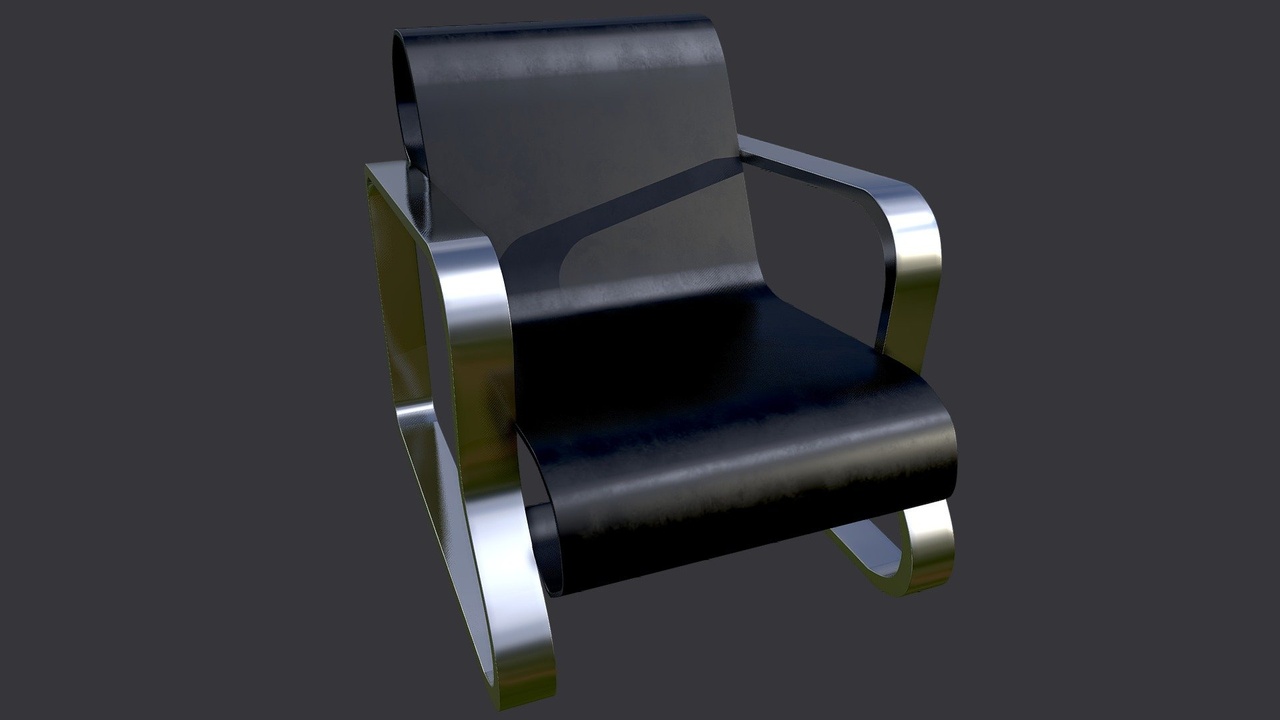 Media 1 for listing Modern Metal Armchair
