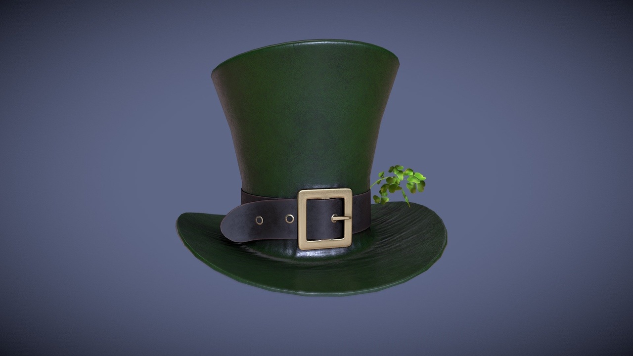 Media 1 for listing St. Patricks Day Leprechaun Hat