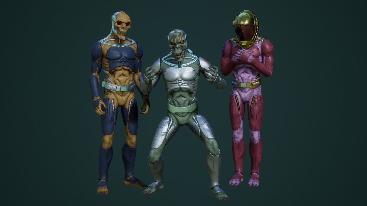 Media 1 for listing Space Traveler Hunter – Modular Sci-Fi Game Character