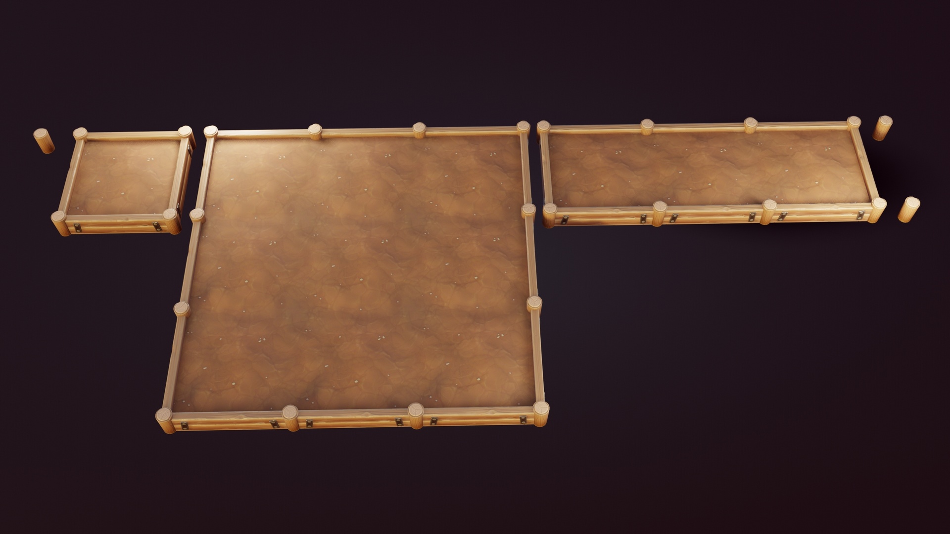 الوسائط 1 للقائمة Stylized Planting Crop Plot - Modular Set - Farming Pack 🌱