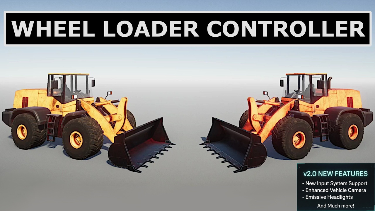Media 1 for listing Wheel Loader Controller for Unity - HEAVY MACHINERY