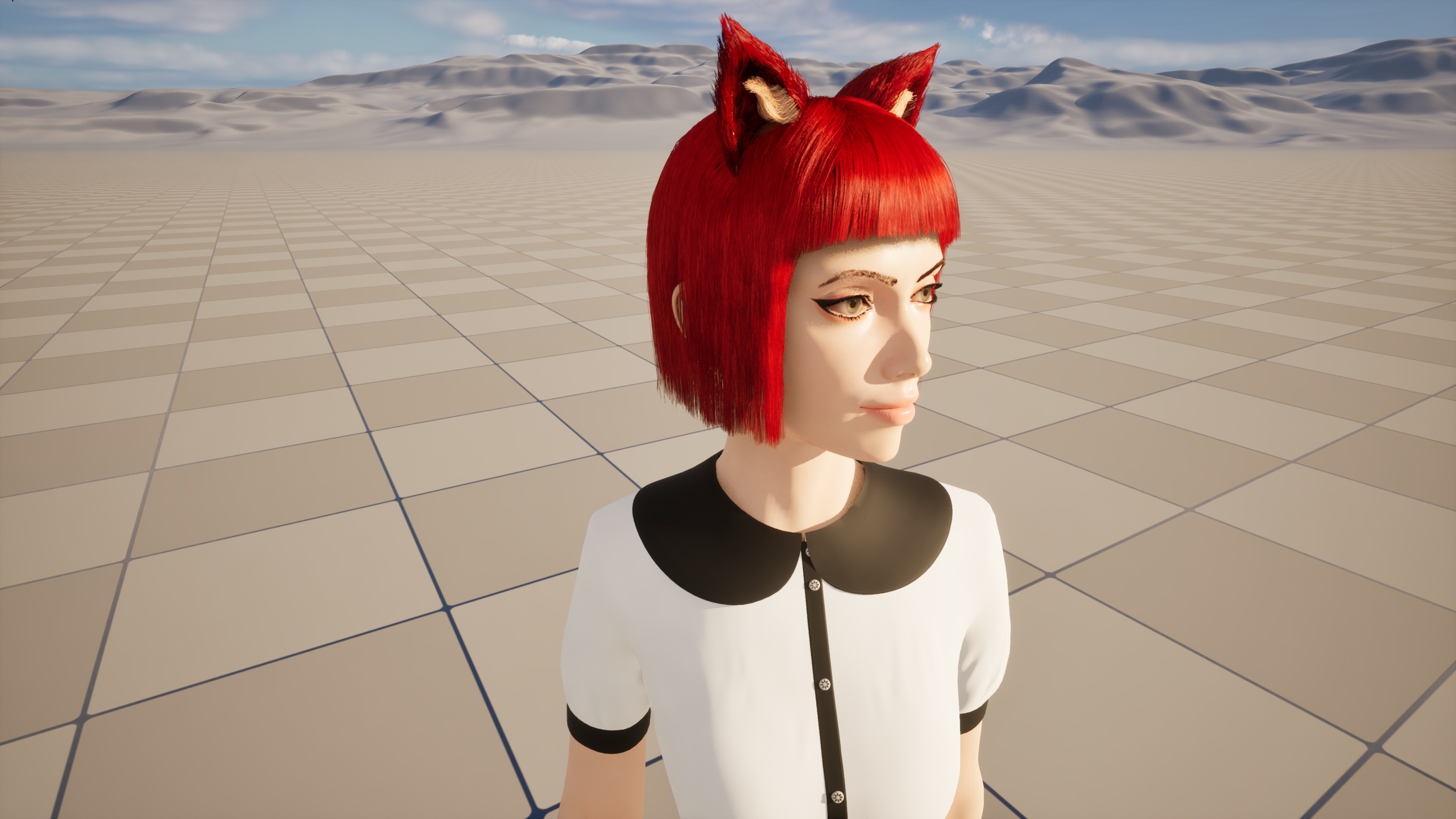 Media 1 for listing Neko girl for Metahuman skeleton