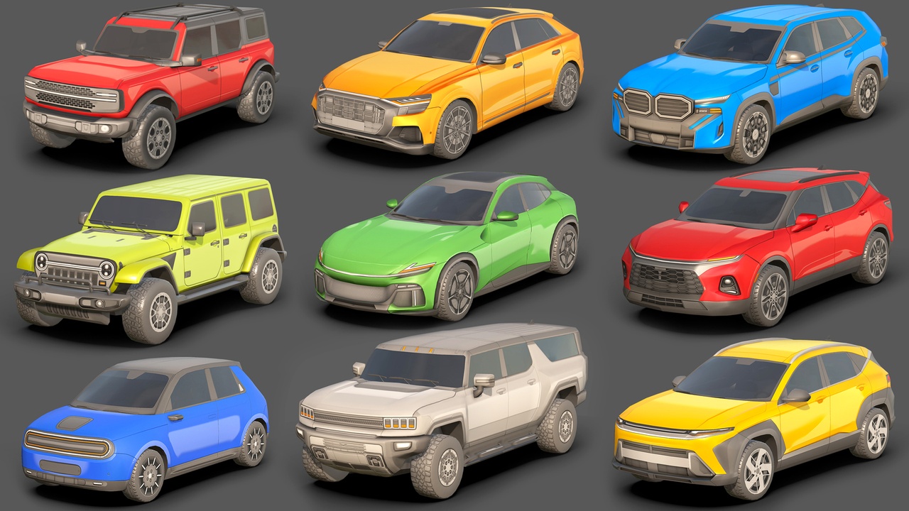 Media 1 for listing City Low Poly Cars Pack 1