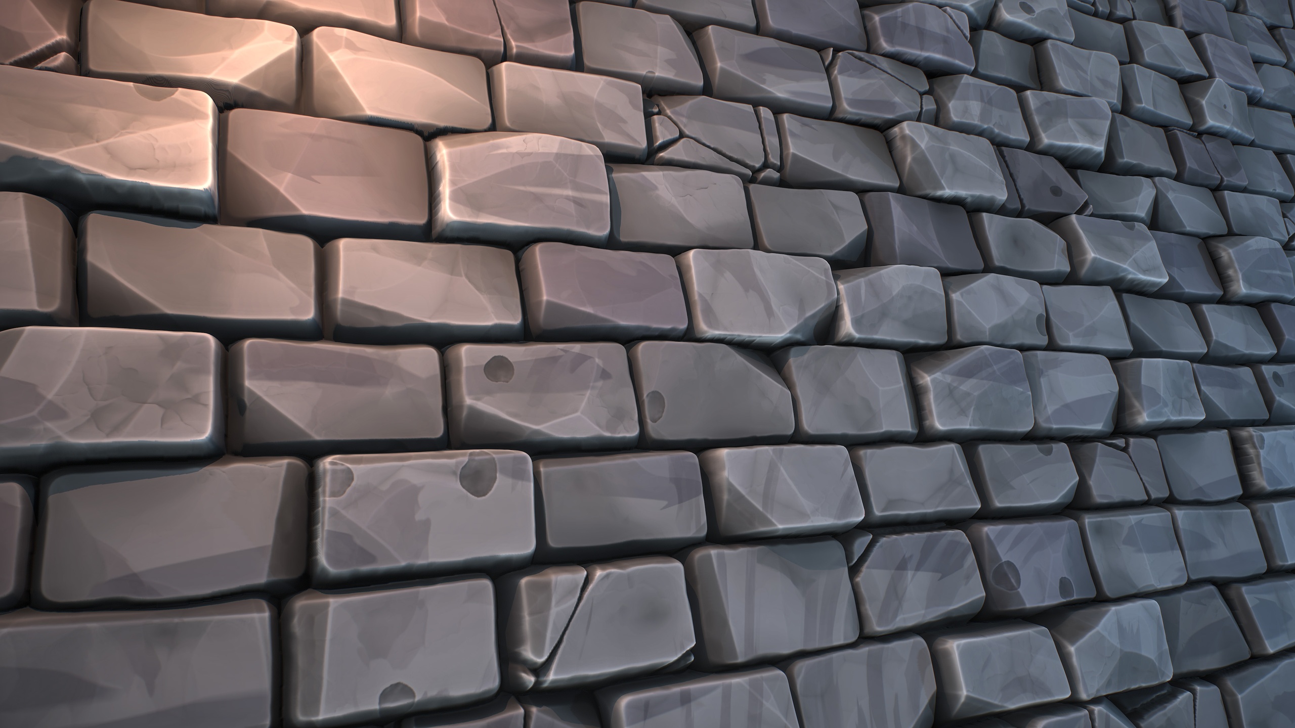 Media 1 for listing Stylized Gray Brick Wall