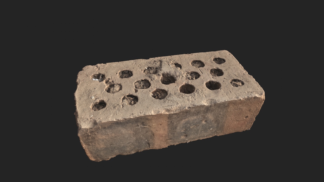 Media 1 for listing Realistic Scanned Brick 3D Asset, multi-LODs & textures, for film and game dev