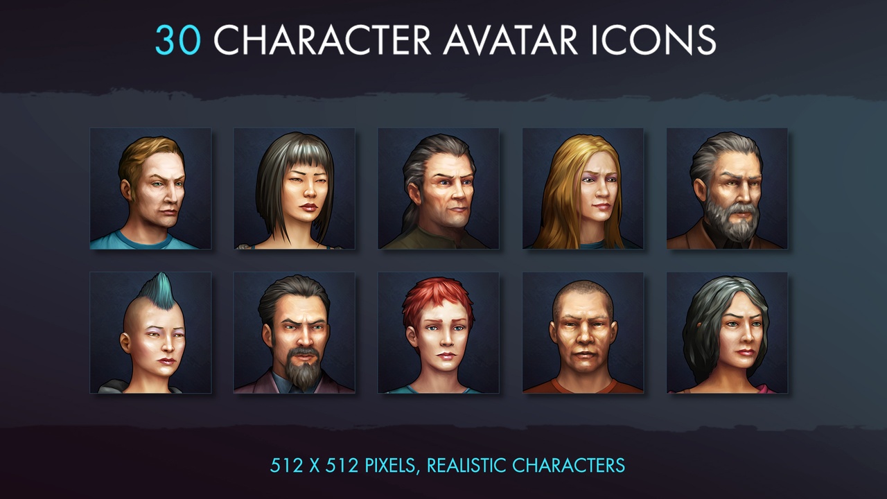 Media 1 for listing Character Avatar Icons - Modern