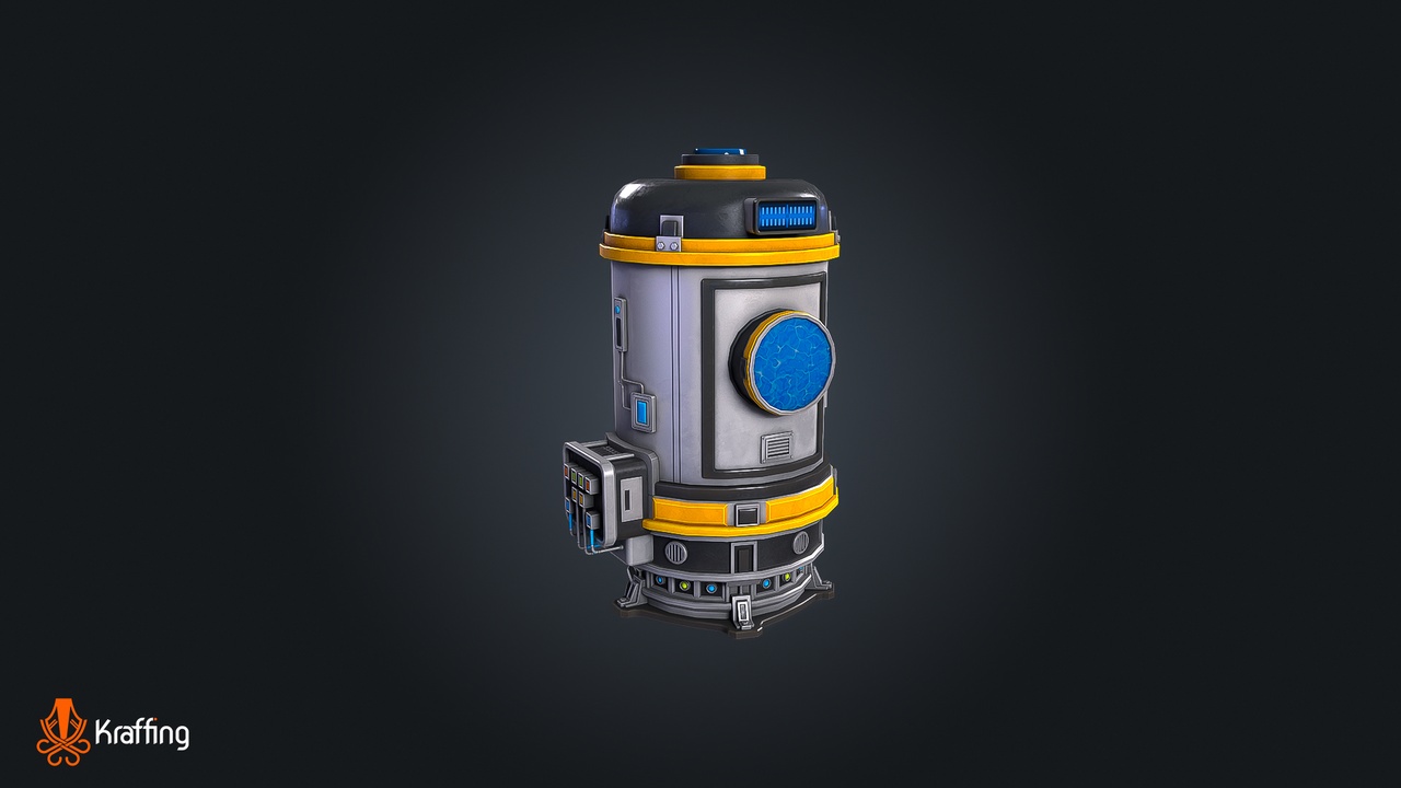 Media 1 for listing SCI-FI Liquid Container V2 - Futuristic Fluid – Game Ready PBR