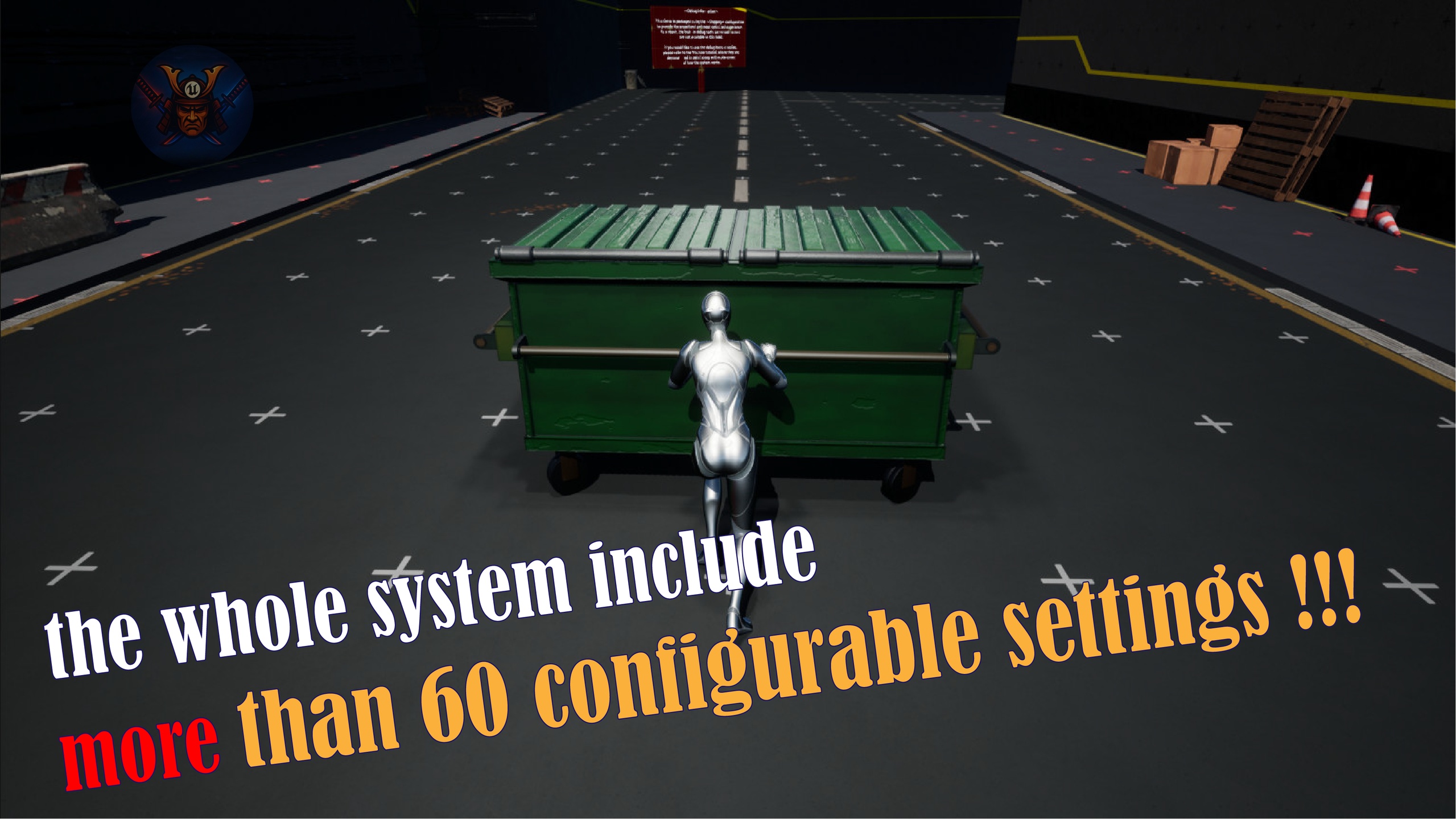 Media 1 for listing AKO Dumpster Push System –Realistic physic-Based System