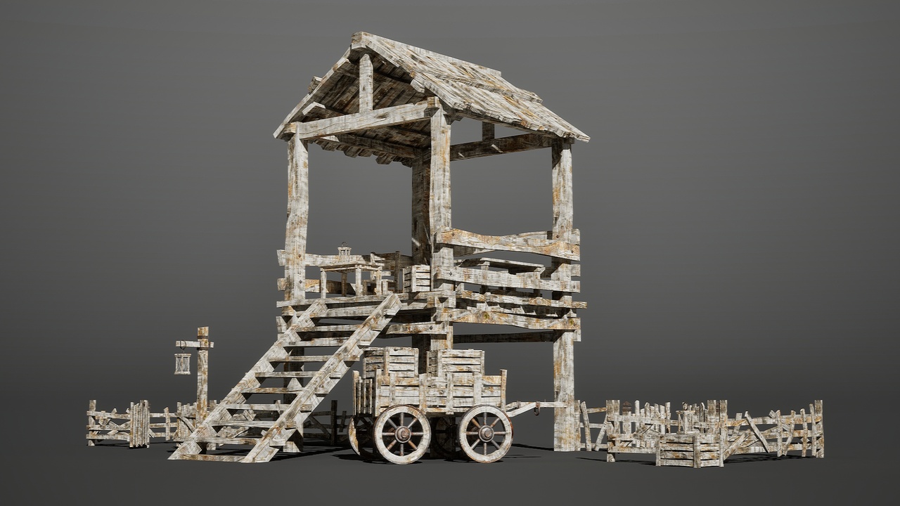 Media 1 for listing Realistic Art - Wooden Props Vol.1