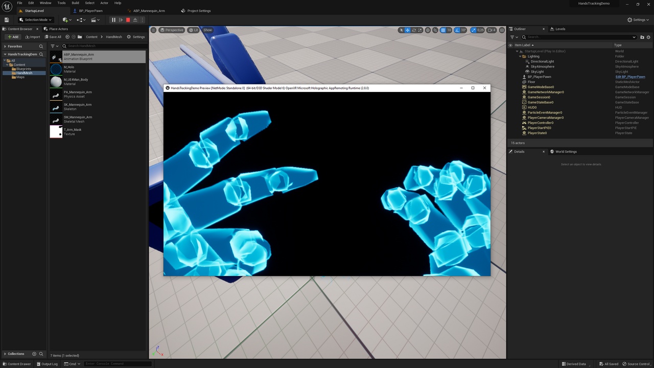 Media 1 for listing Holo Hands Tracking