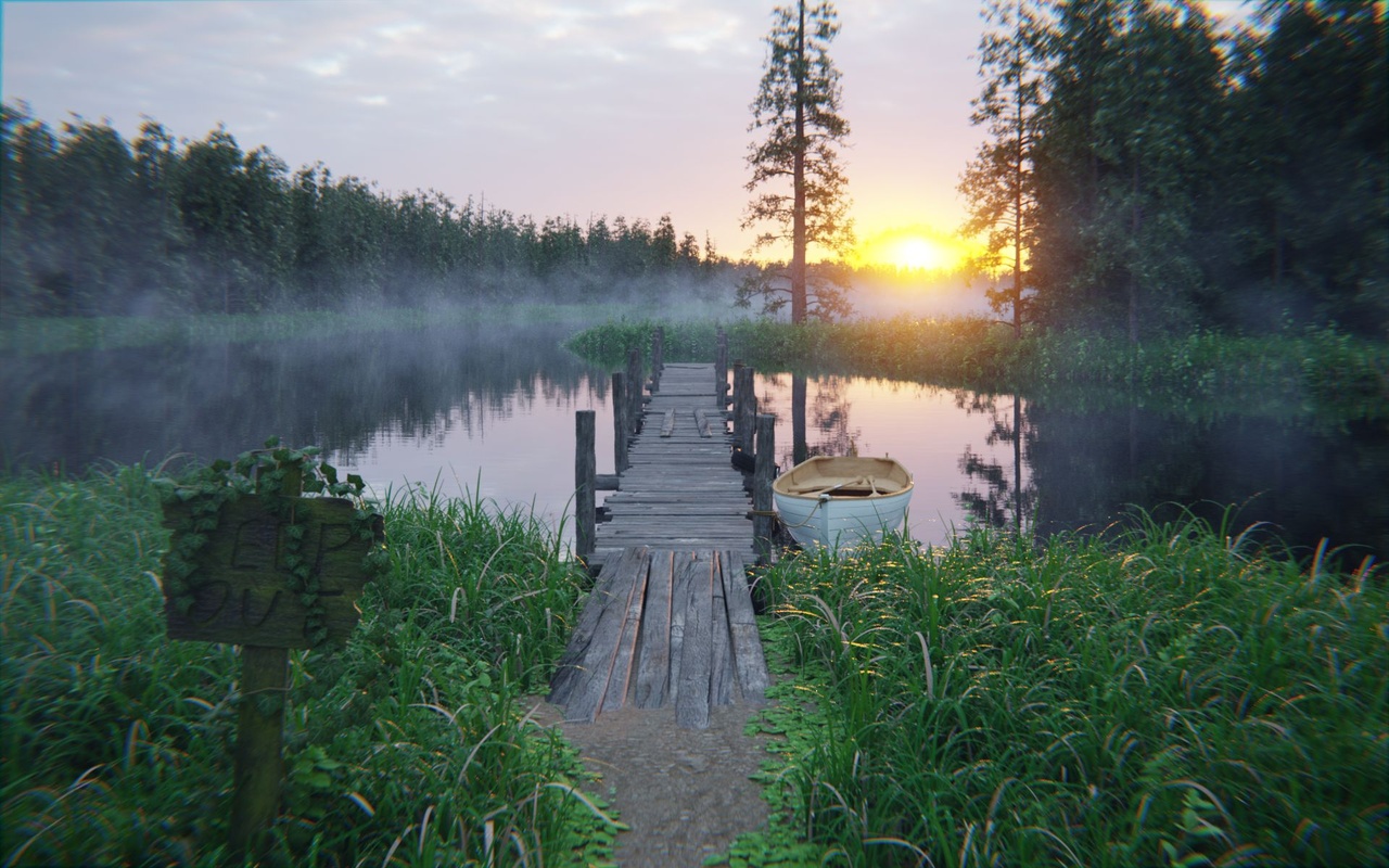 Media 1 for listing Forest Lake 3d Scene