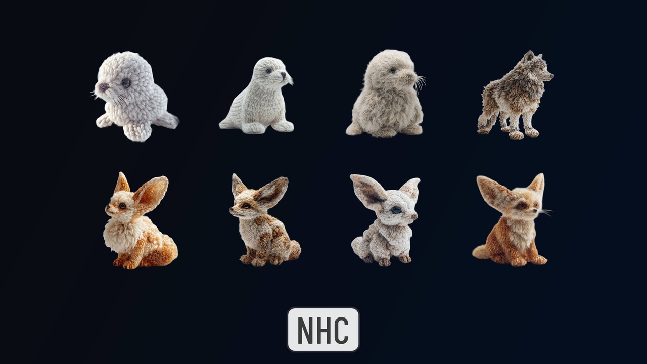 Media 1 for listing NHC - Cute Knitted Toys