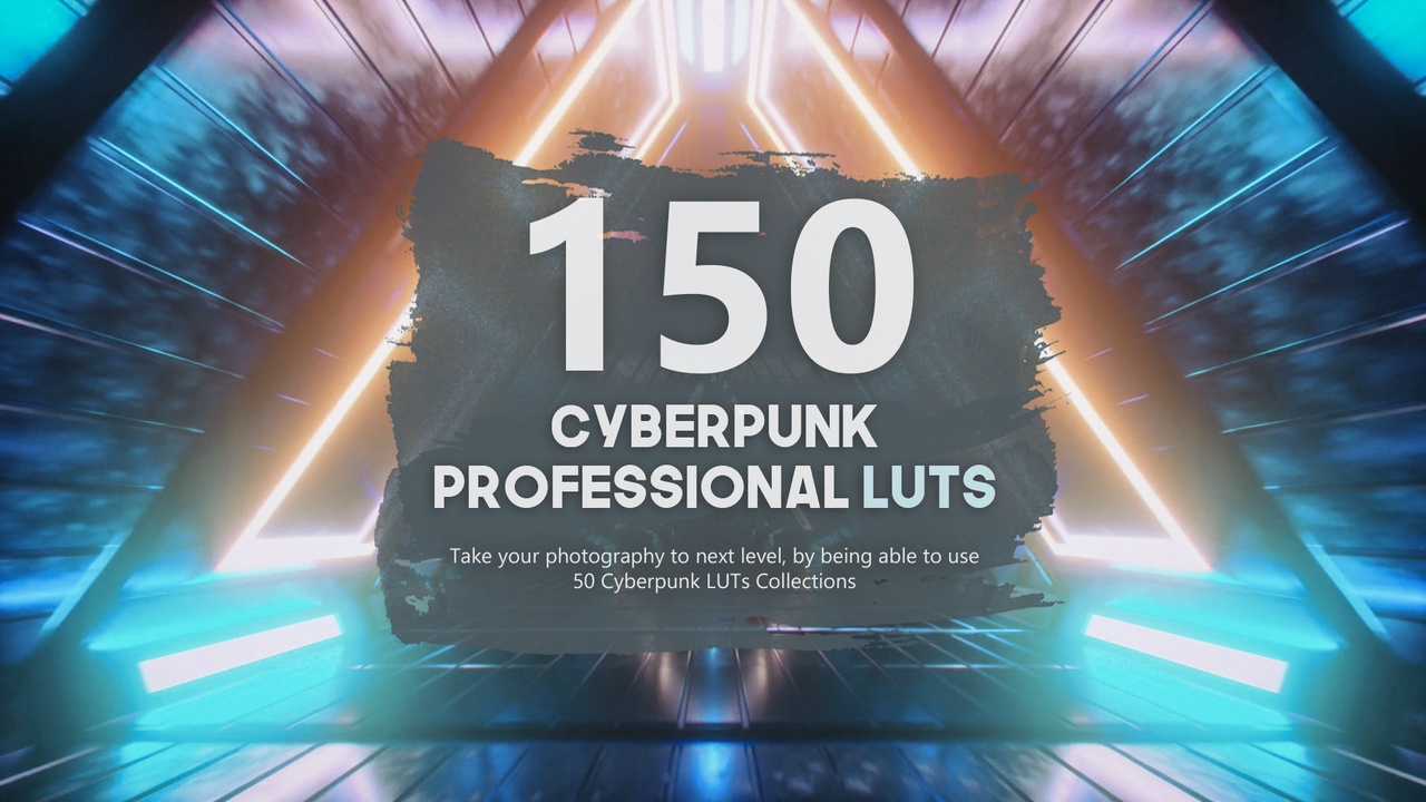 Media 1 for listing 150 Cyberpunk LUTs Pack - Post-Processing Filters