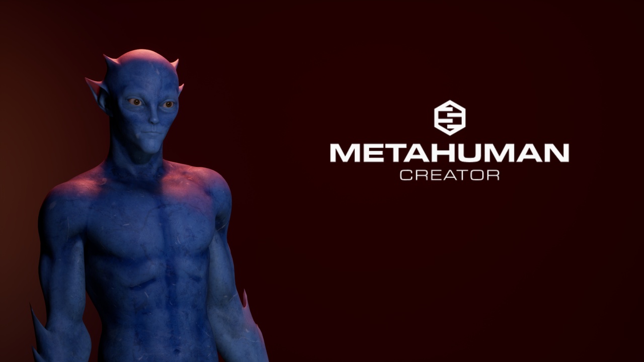 Media 1 for listing Alien –  Blue Editable Alien MetaHuman