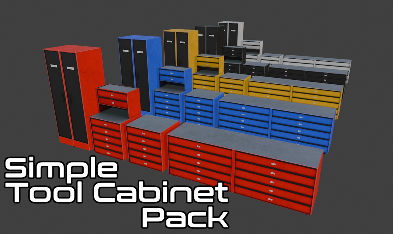 Simple Tool Cabinet Pack | Fab