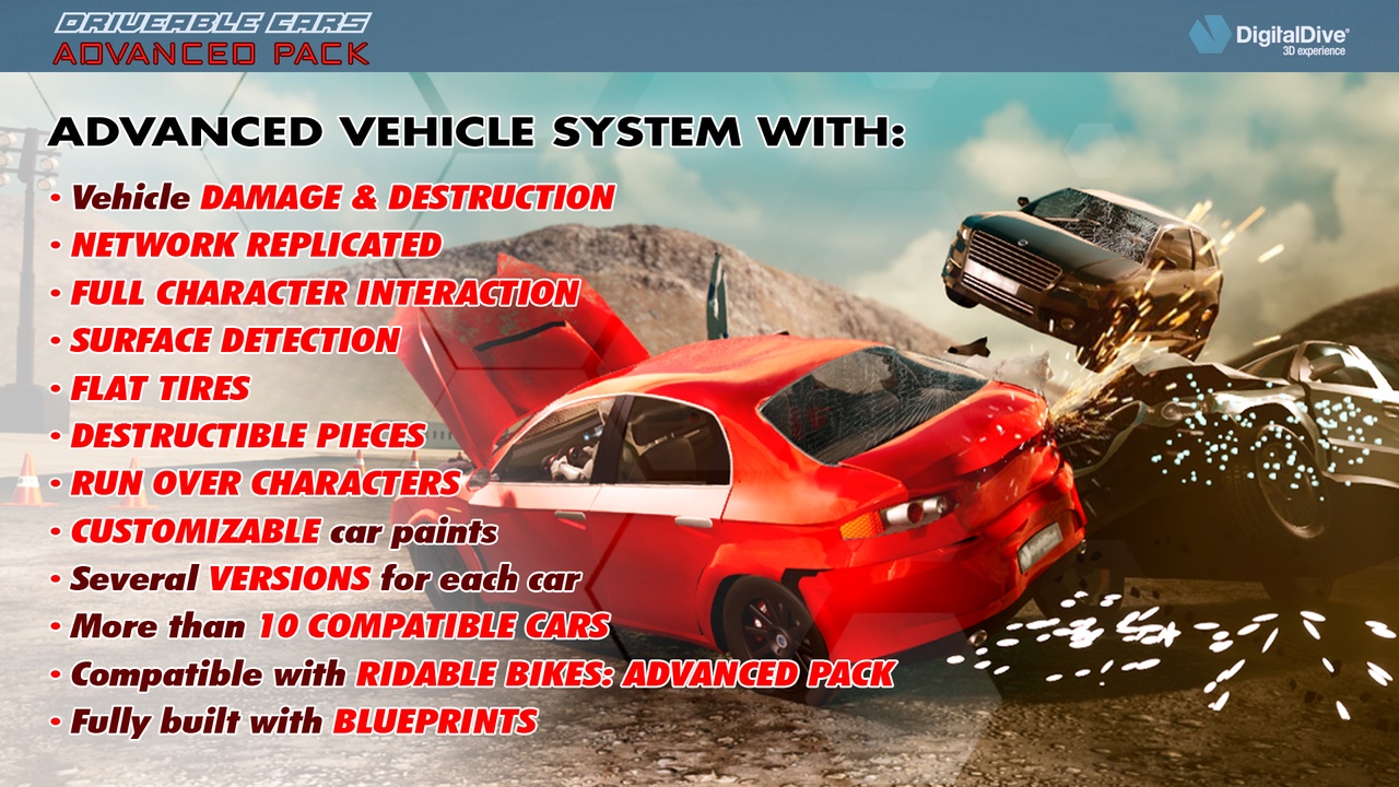 Media 1 for listing Drivable Cars: Advanced Multiplayer Vehicles