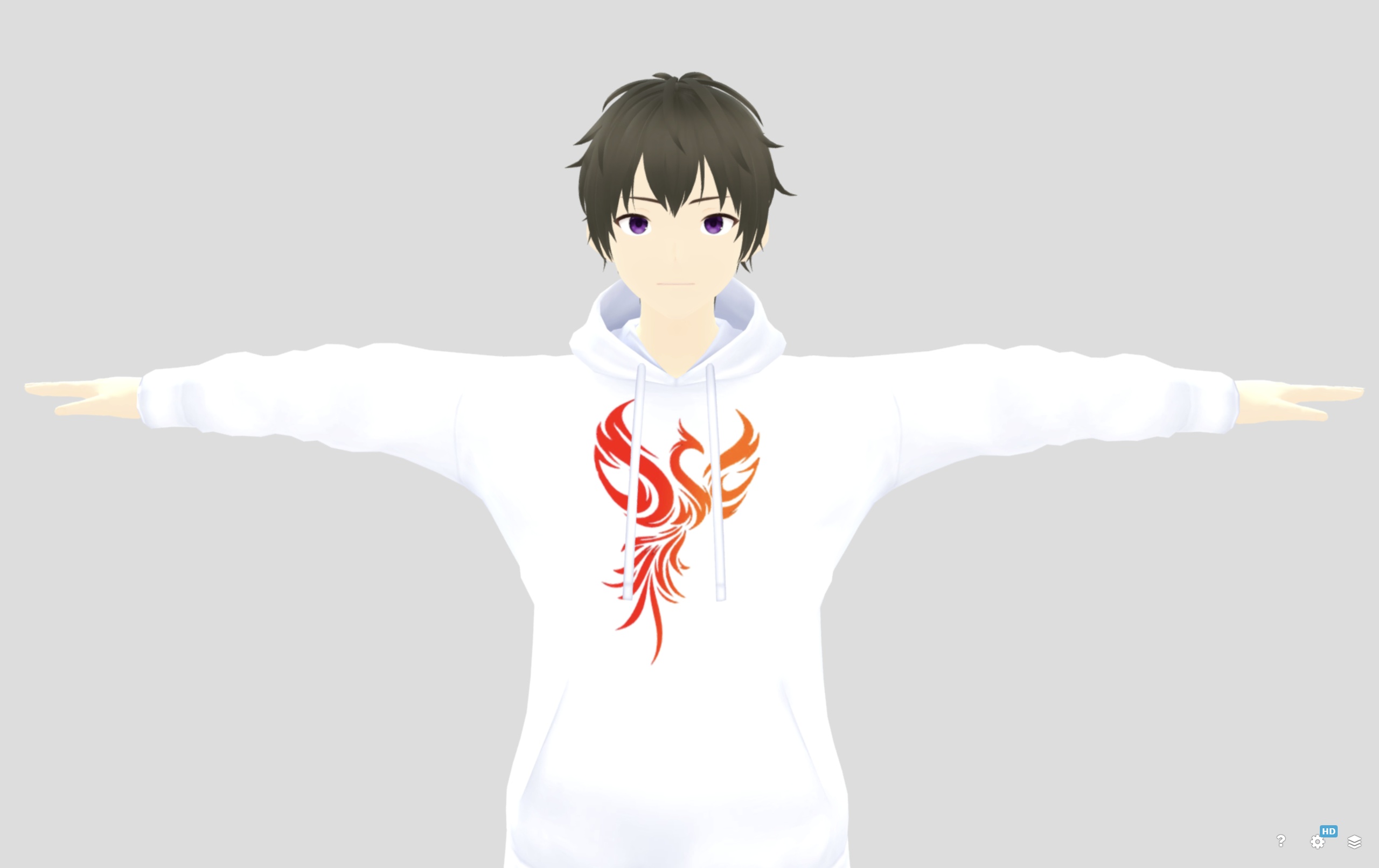 Media 1 for listing Anime Boy Editable Texture + Fully Rigged