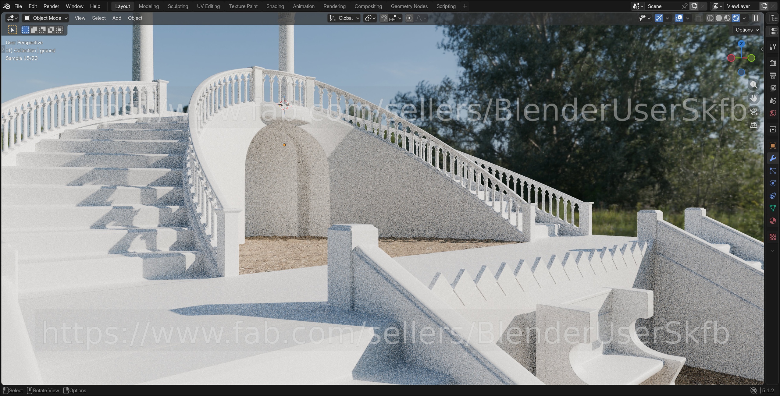 Media 1 for listing Florentine‑Style Garden Terrace Stairs