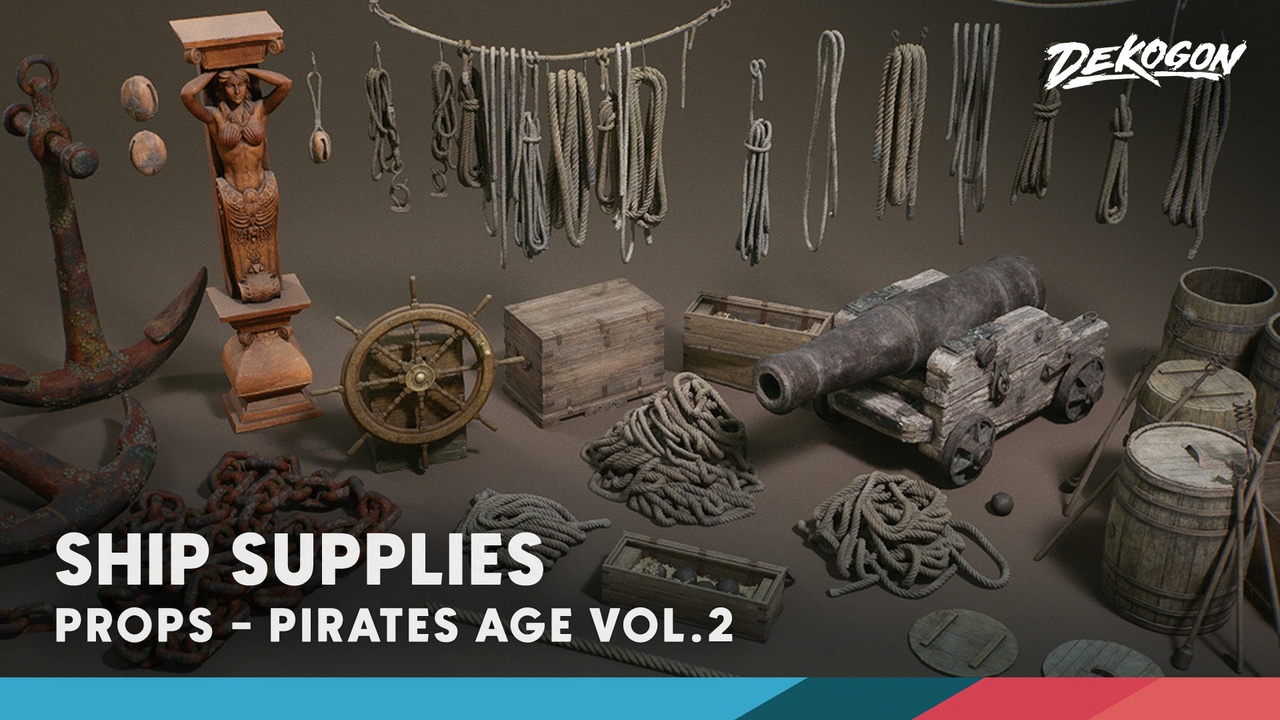 Media 1 for listing Pirates Age VOL.2 - Ship Props (Nanite+ Low Poly)