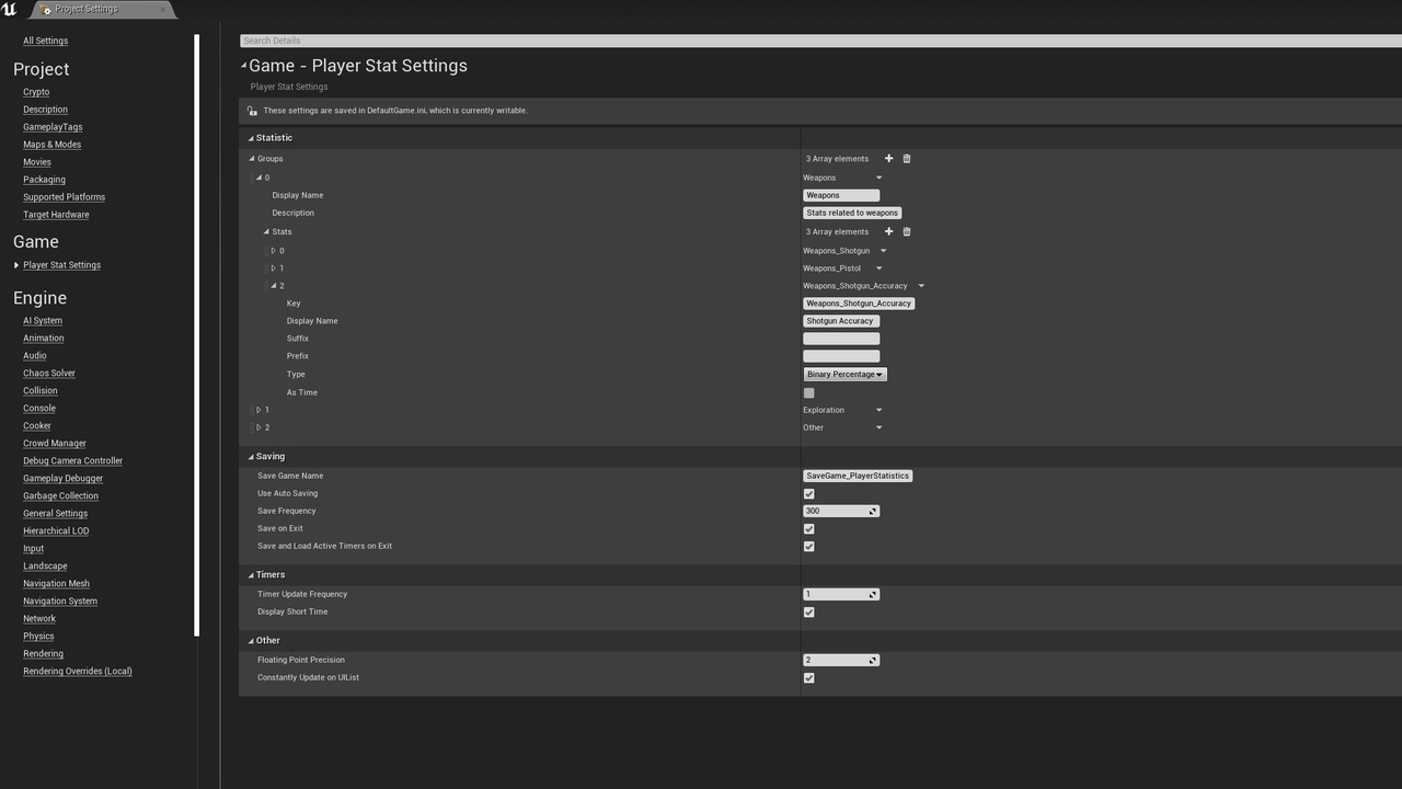 Media 1 for listing Player Statistics (Blueprint Compatible)
