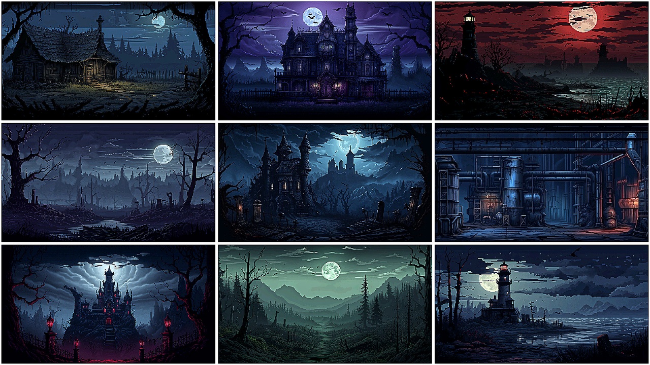Media 1 for listing BACKGROUND - Pixel Horror 2