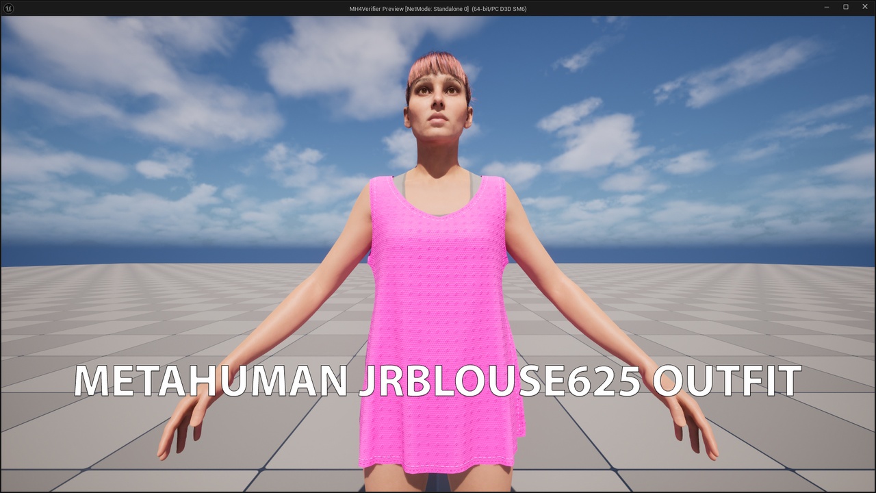 出品MetaHuman JRBlouse625 Outfitのメディア1