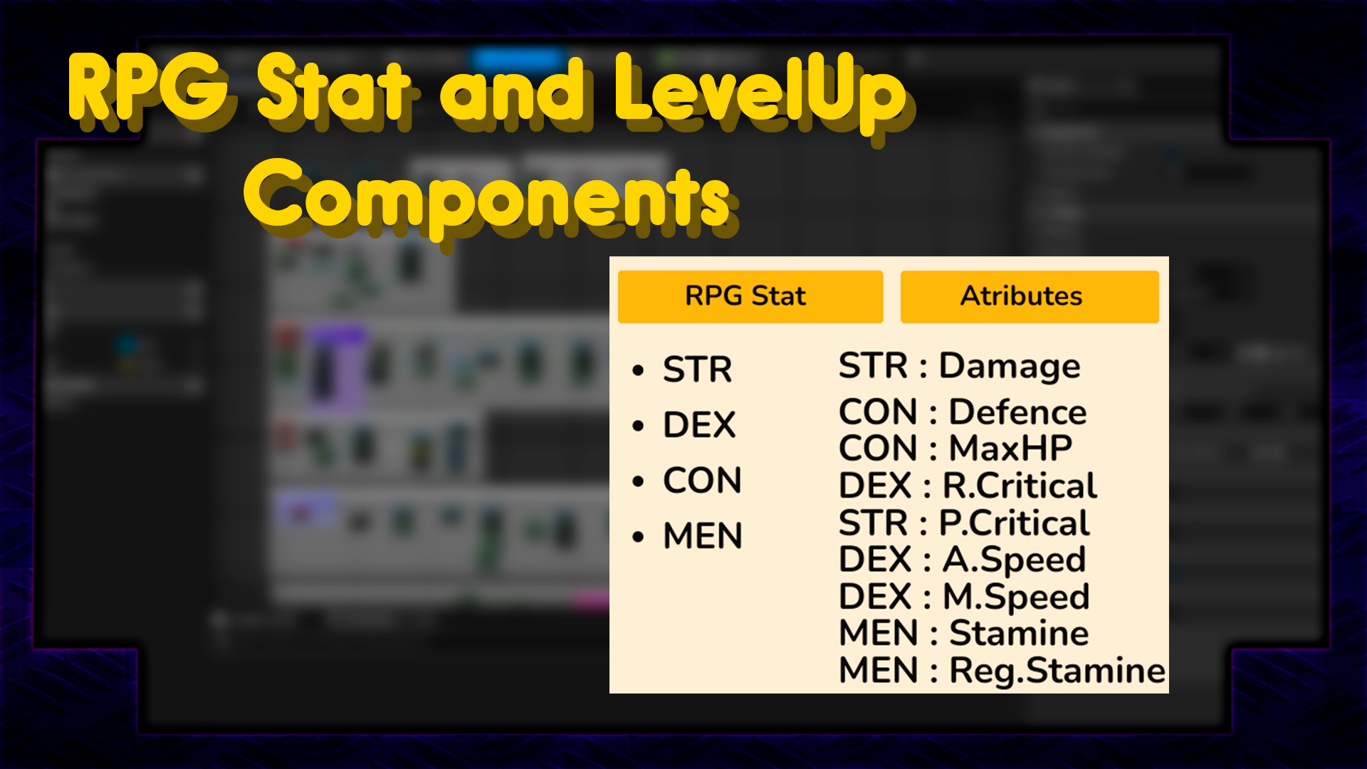 RPG Stat and LevelUP Components | Fab