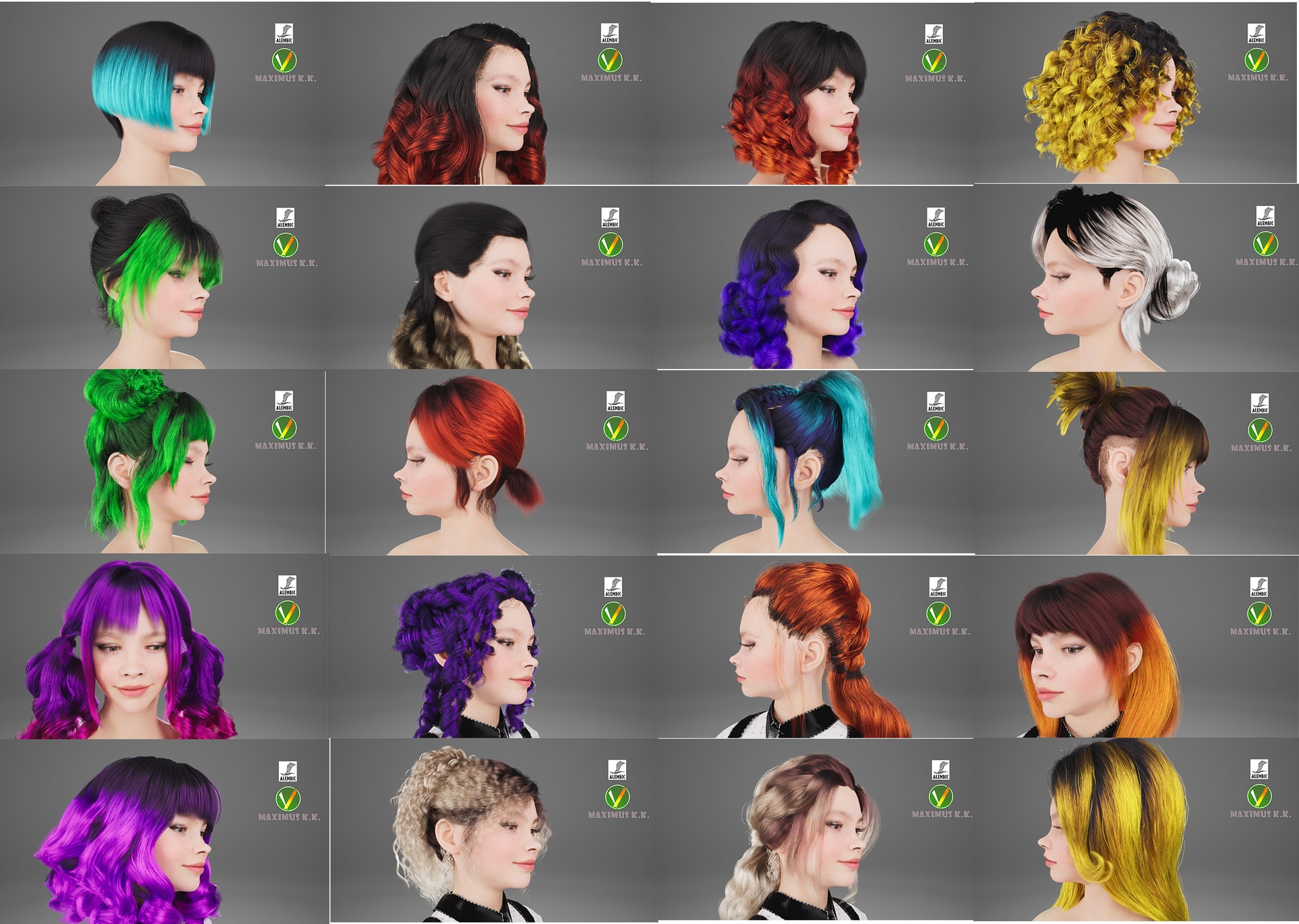 Media 1 for listing Hair Pack 03