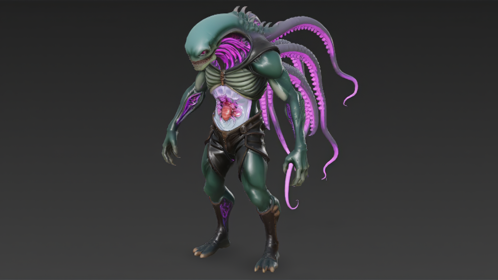 Tentacle Alien Monster 3D model | Fab