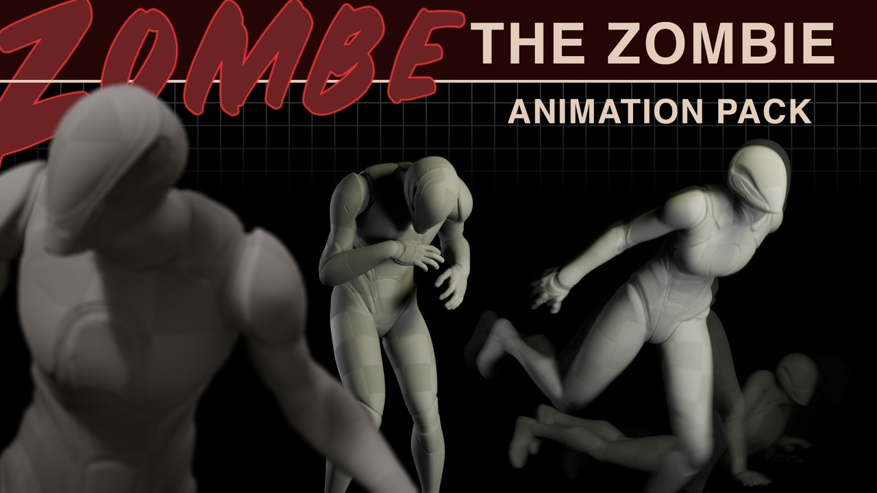 Media 1 for listing Zombe the Zombie Animation Pack - 1