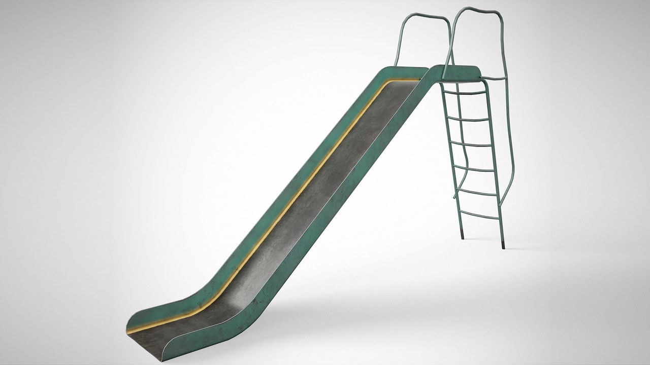 Media 1 for listing Painted Playground Slide
