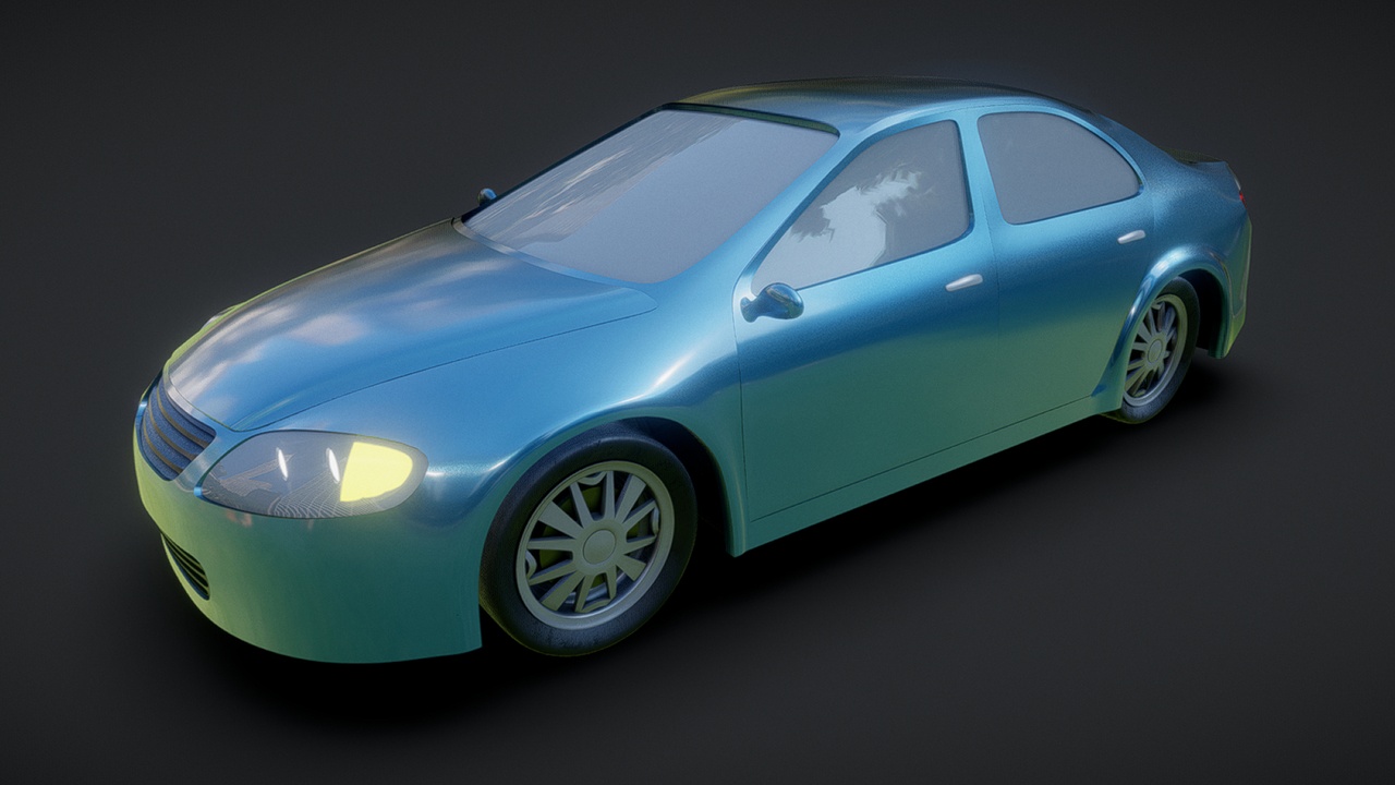 Media 1 for listing 3D Car Asset: Sedan #1