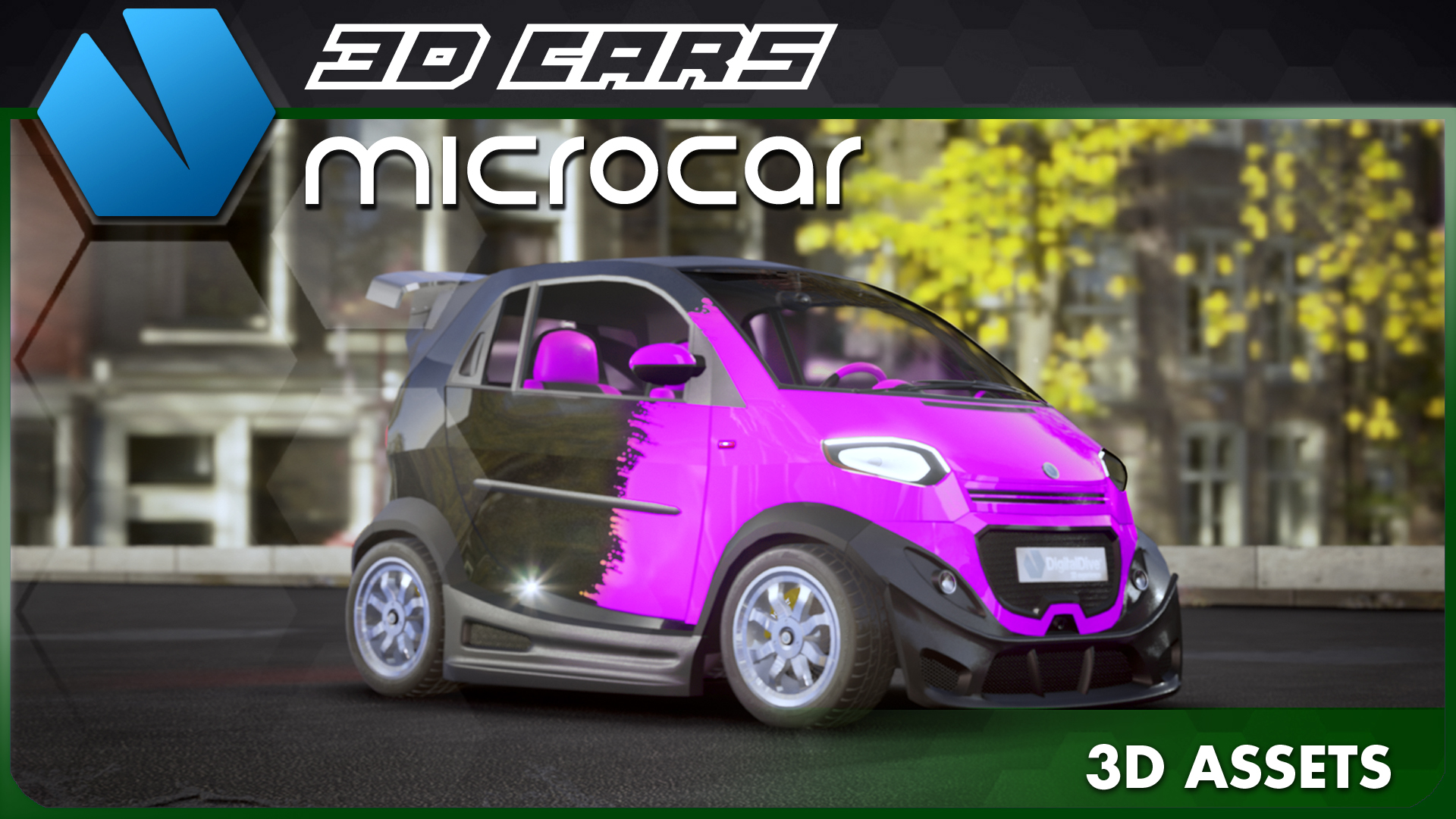 3D Cars: Microcar 3D Assets | Fab