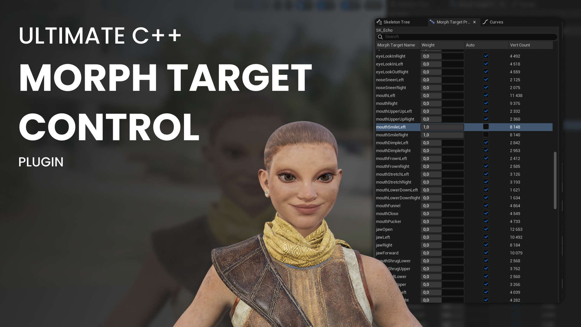 Media 1 for listing Ultimate C++ Morph Target Control Plugin